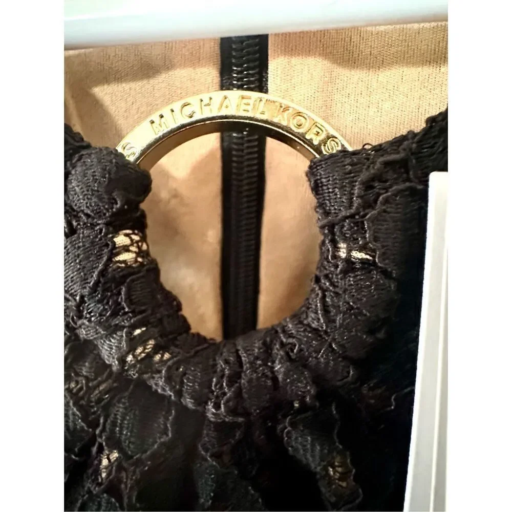 NWT Michael Kors lace over the knee dress Size Petite Medium